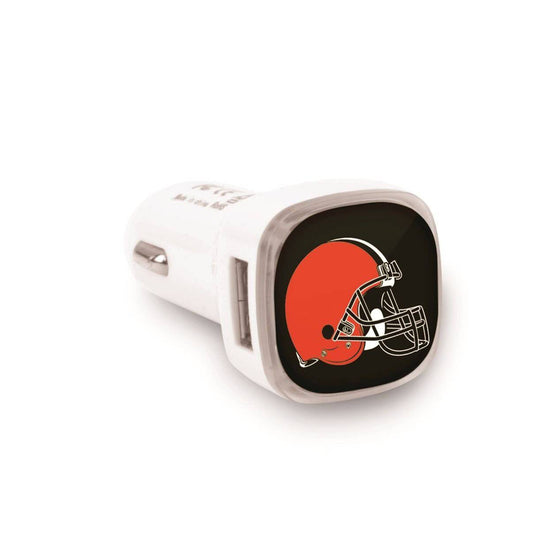Cleveland Browns Dual USB Car Charger - 757 Sports Collectibles