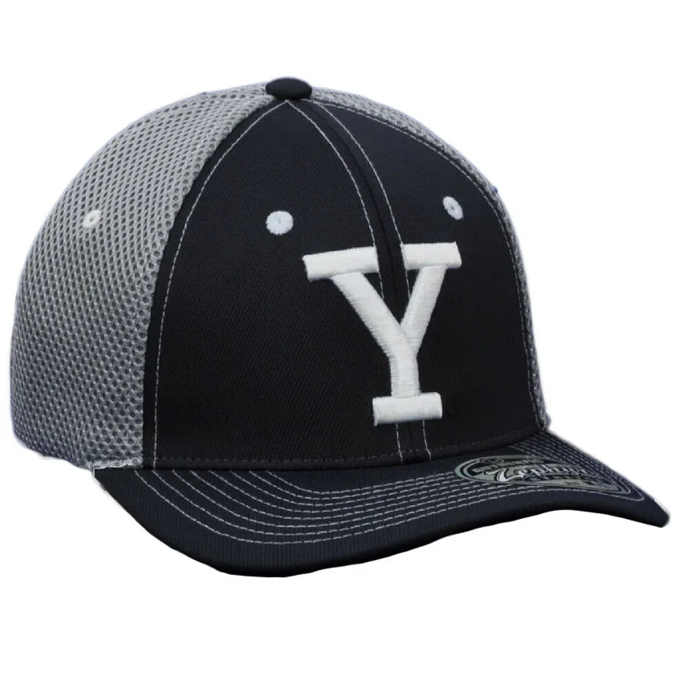 NCAA Zephyr Brigham Young Cougars Navy Flex Fit Medium Large Hat Cap Jersey Mesh