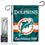 Miami Dolphins Retro Garden Flag and Yard Stand Included - 757 Sports Collectibles