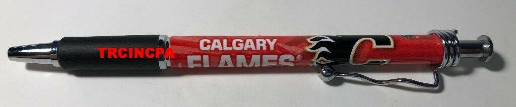 Officially Licensed NHL Ball Point Pen(4 pack) - Pick Your Team - FREE SHIPPING (Calgary Flames)