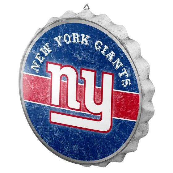 NFL Metal Distressed Bottle Cap Wall Sign-Pick Your Team- Free Shipping (New York Giants)