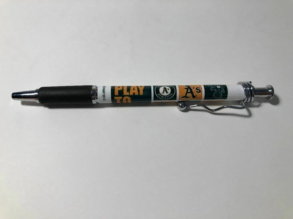 Officially Licensed MLB Ball Point Pen(4 pack) - Pick Your Team - FREE SHIPPING (Oakland Athletics)