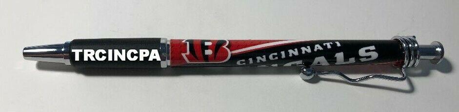 Officially Licensed NFL Ball Point Pen(4 pack) - Pick Your Team - FREE SHIPPING (Cincinnati Bengals)