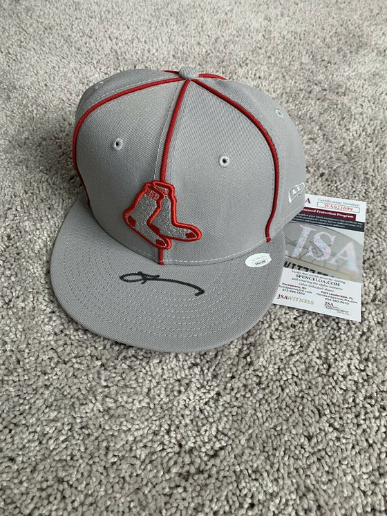 Philadelphia 76ers Allen Iverson Autographed Boston Red Sox Practice Rant Hat (JSA) - 757 Sports Collectibles