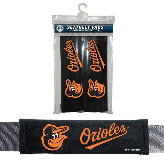 MLB Baltimore Orioles Seat Belt Pad (Pack of 2) - 757 Sports Collectibles
