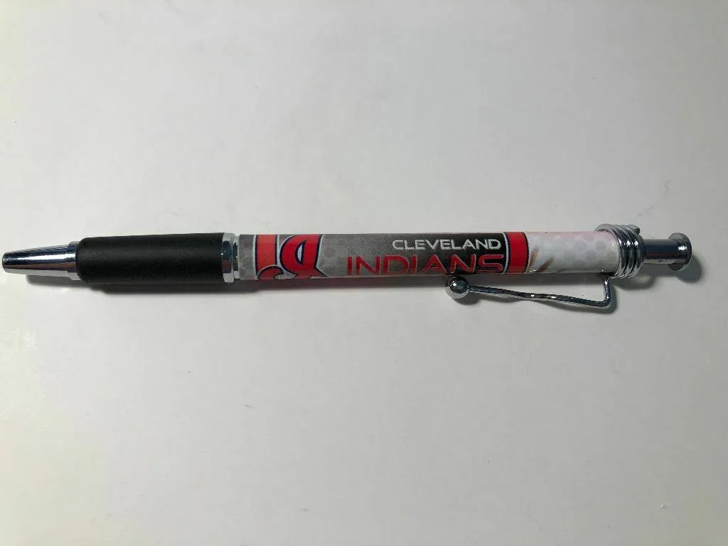 Officially Licensed MLB Ball Point Pen(4 pack) - Pick Your Team - FREE SHIPPING (Cleveland Indians)