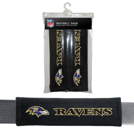 NFL Baltimore Ravens Seat Belt Pad (Pack of 2) - 757 Sports Collectibles