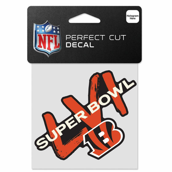 4" Cincinnati Bengals LVI Super Bowl Participant Decal - 757 Sports Collectibles