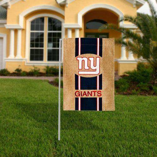 NFL New York Giants Burlap Garden Flag 12.5" x 18" - 757 Sports Collectibles
