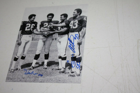 OAKLAND RAIDERS WILLIE BROWN & GEORGE ATKINSON SIGNED 8X10 PHOTO SB XI CHAMPS