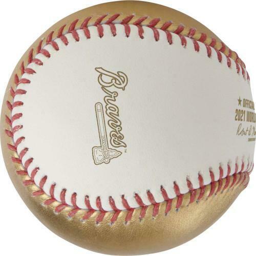 Preorder - Atlanta Braves 2021 MLB World Series Champions Logo Baseball with Case - Ships in December - 757 Sports Collectibles