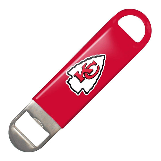 NFL Kansas City Chiefs Vinyl Covered Long Neck Bottle Opener - 757 Sports Collectibles