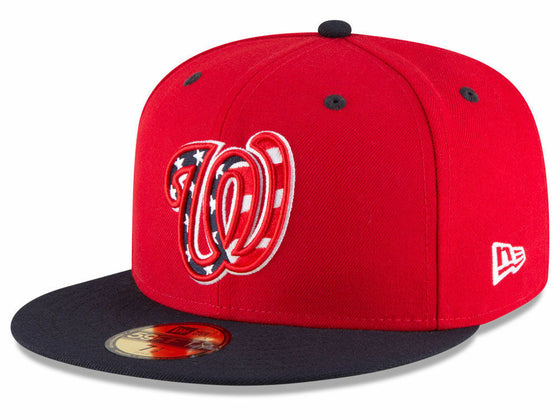 New Era Washington Nationals ALT 3 59Fifty Fitted Hat (Red/Navy) MLB Cap - 757 Sports Collectibles