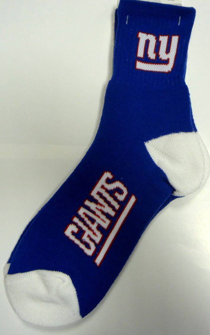 New York Giants Team Logo Crew Sock Size Large - 757 Sports Collectibles