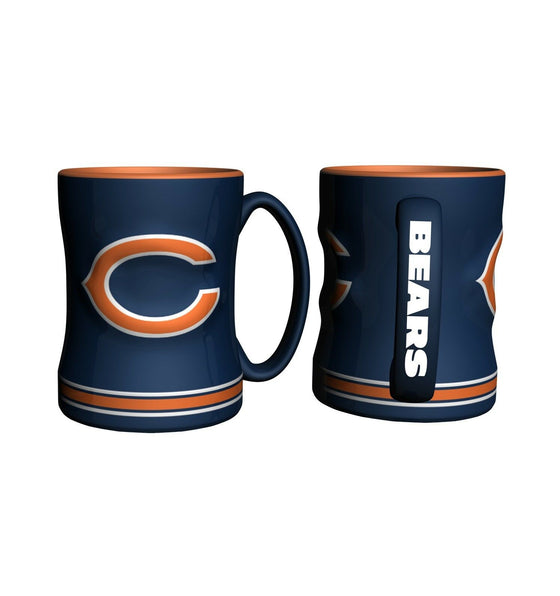 Boelter Brands NFL 14oz Ceramic Relief Sculpted Mug(1) PICK YOUR TEAM (Chicago Bears)