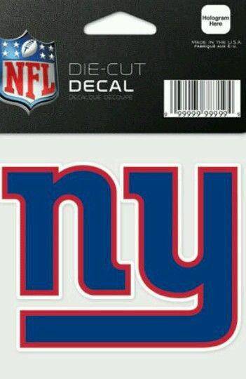 New York Giants Perfect Cut 4x4 Diecut Decal - 757 Sports Collectibles