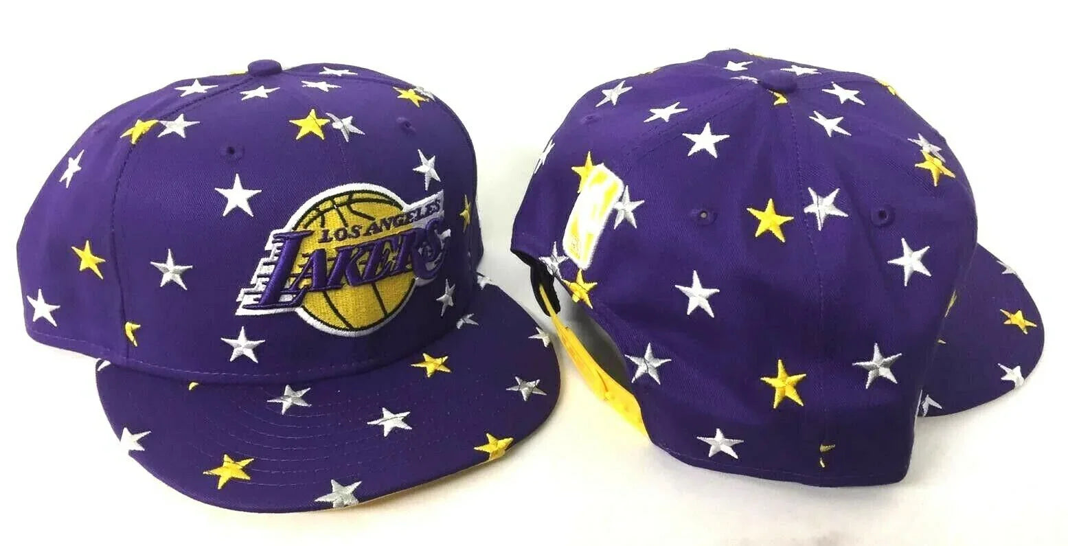 New Era Star Purple Team Color Los Angeles Lakers 9fifty Snapback Hat