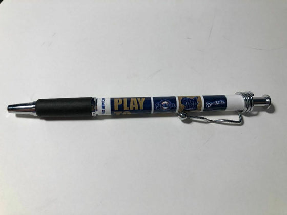 Officially Licensed MLB Ball Point Pen(4 pack) - Pick Your Team - FREE SHIPPING (Milwaukee Brewers)