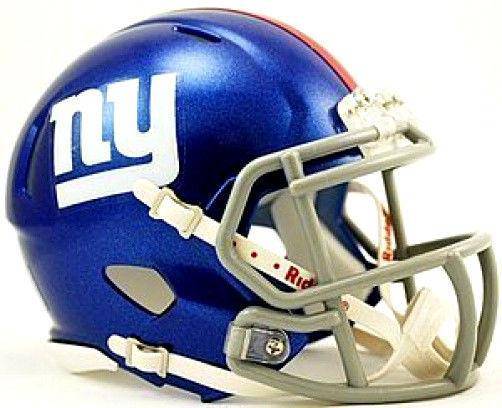 New York Giants NFL Speed Mini Helmet - 757 Sports Collectibles