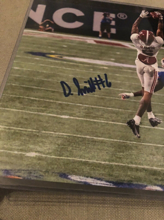 Autographed Signed Davonta Smith 8x10 Photo Alabama Crimson Tide PSA Signed - 757 Sports Collectibles