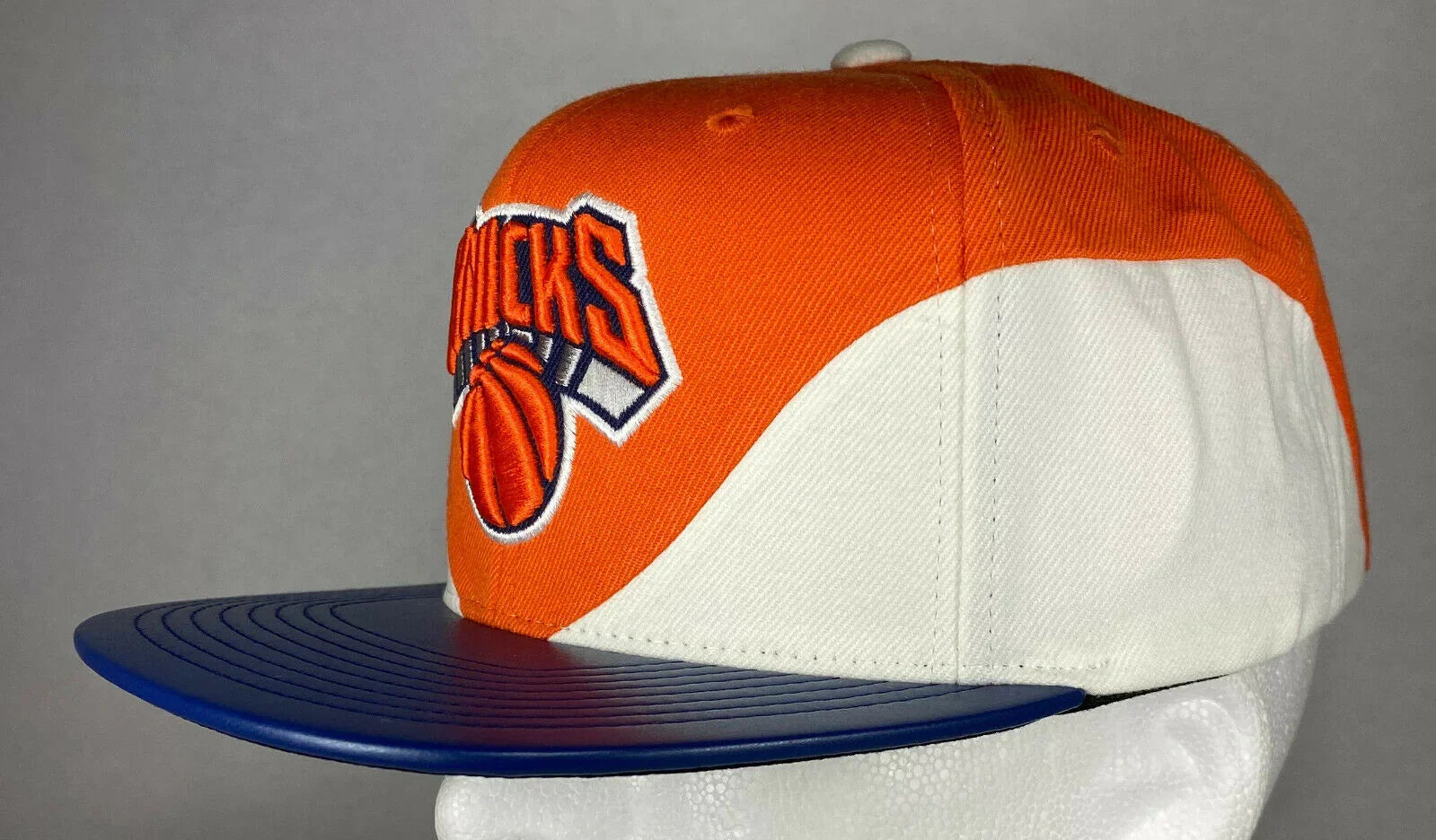 Mitchell and Ness NBA New York Knicks Pebble Bell Curve Hat, Cap, New