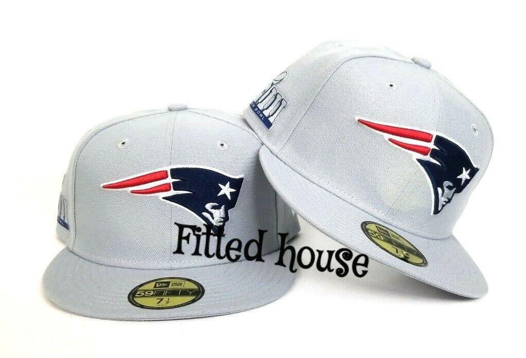 Gray New England Patriots New Era Super Bowl LIII Sideline Patch 5950 Fitted Hat