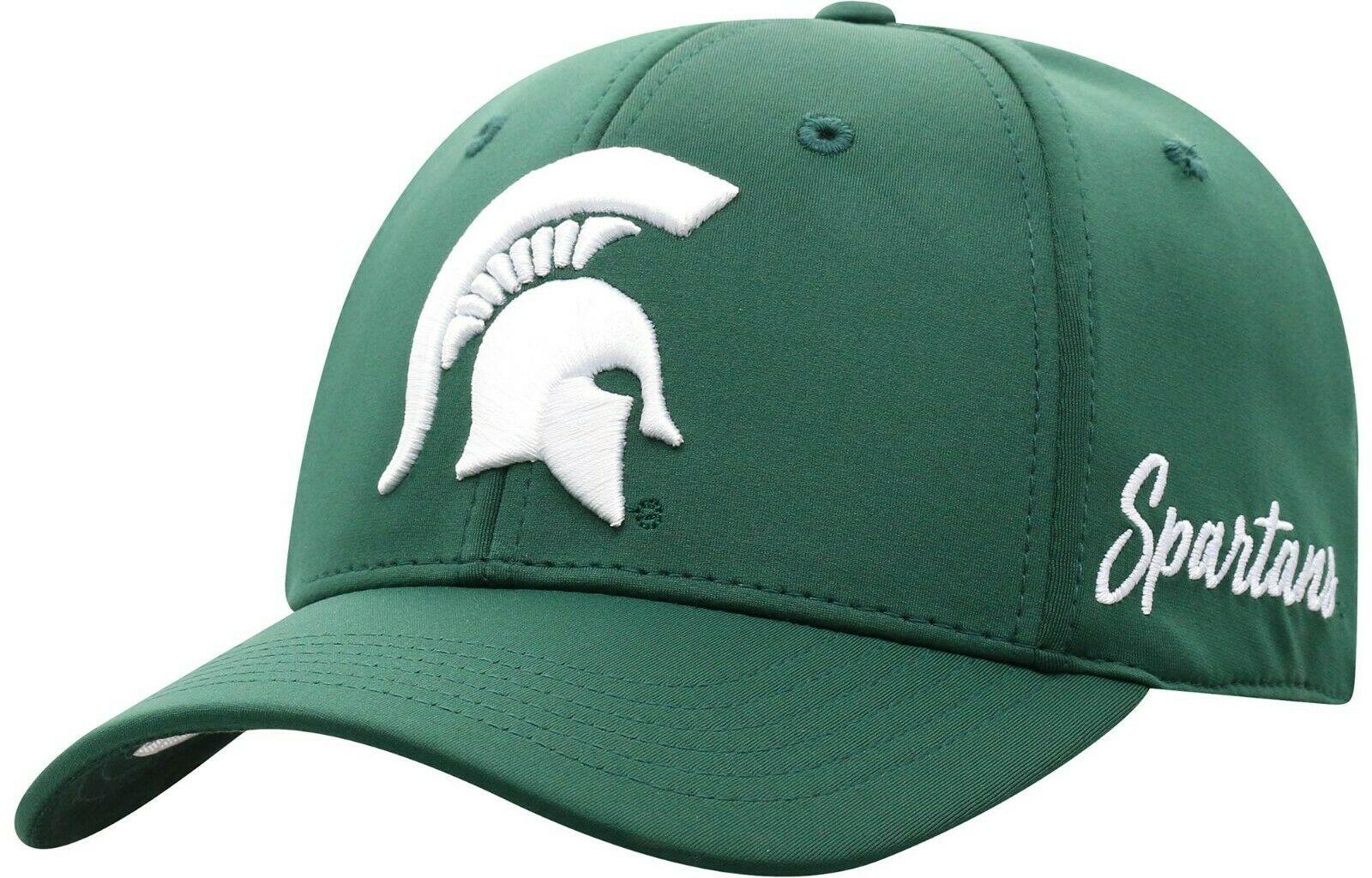 Michigan State Spartans Hat Cap Moisture Wicking Memory One Fit M/L NWT