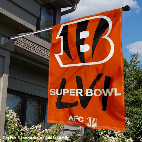 Cincinnati Bengals Super Bowl LVI AFC Champions House Banner Flag - 757 Sports Collectibles