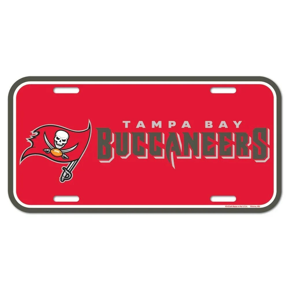 Wincraft - NFL - Plastic License Plate - Pick Your Team - FREE SHIP (Tampa Bay Buccaneers)
