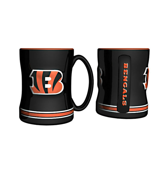 Boelter Brands NFL 14oz Ceramic Relief Sculpted Mug(1) PICK YOUR TEAM (Cincinnati Bengals)