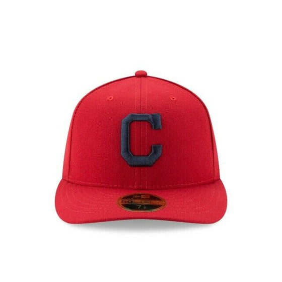 Cleveland Indians New Era On-Field Low Profile ALT 59FIFTY Fitted Hat-Red - 757 Sports Collectibles