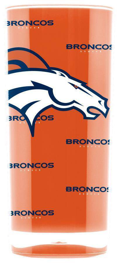 NFL Denver Broncos 16oz Square Insulated Acrylic Tumbler - 757 Sports Collectibles