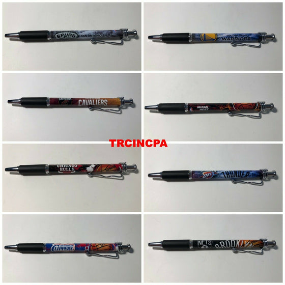 Officially Licensed NBA Ball Point Pen(4 pack) - Pick Your Team - FREE SHIPPING