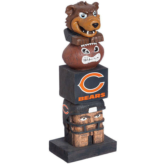 Chicago Bears Tiki Totem Pole Mascot Figurine Statues - 757 Sports Collectibles