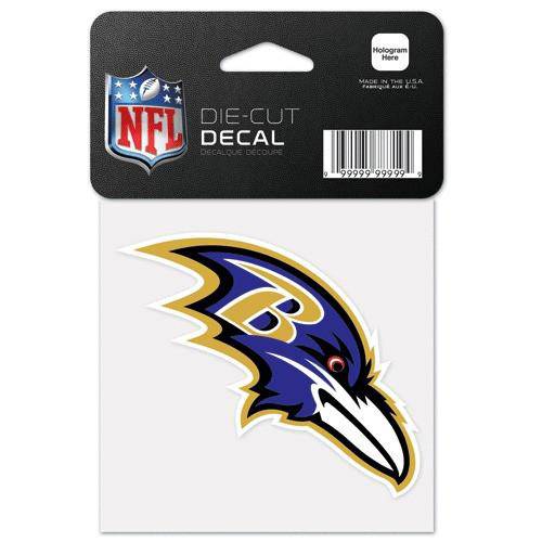 Baltimore Ravens Perfect Cut 4x4 Diecut Decal - 757 Sports Collectibles