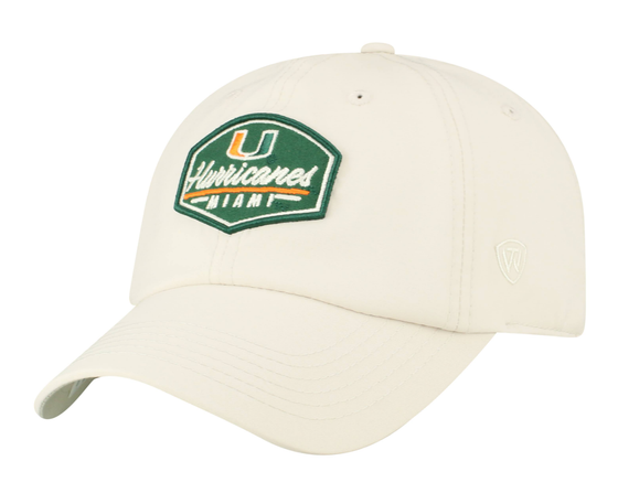 Miami Hurricanes Hat Cap Lightweight Moisture Wicking Golf Hat Brand New