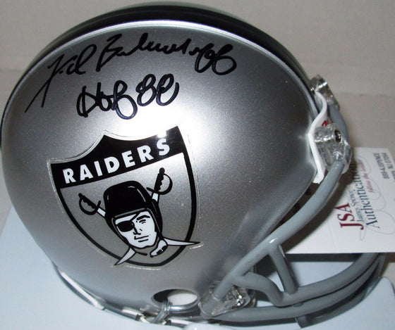 Raiders FRED BILETNIKOFF Signed Mini Helmet Auto w/ "HOF '88" - SB XI Champ JSA
