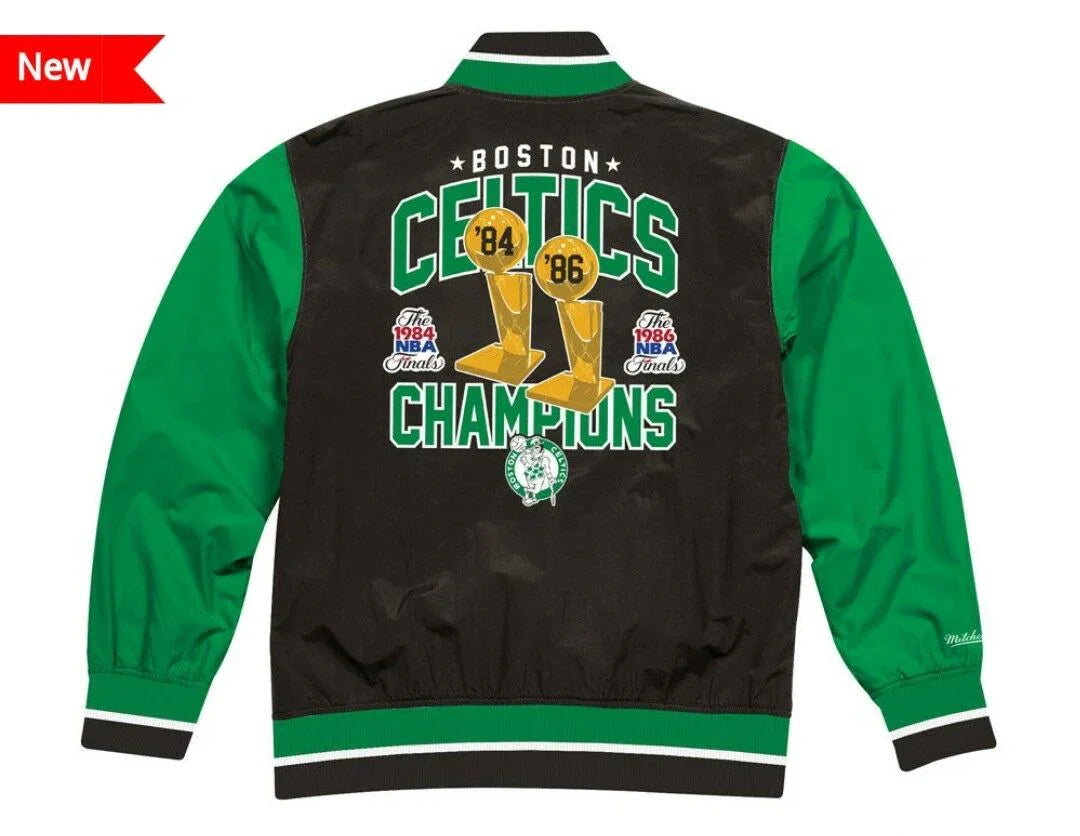 Boston Celtics Mitchell & Ness NBA Champions Team History Warm Up Jacket