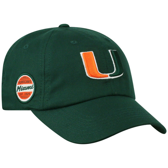 Miami Hurricanes Hat Cap Established 1925 Lightweight Moisture Wicking Golf Hat - 757 Sports Collectibles
