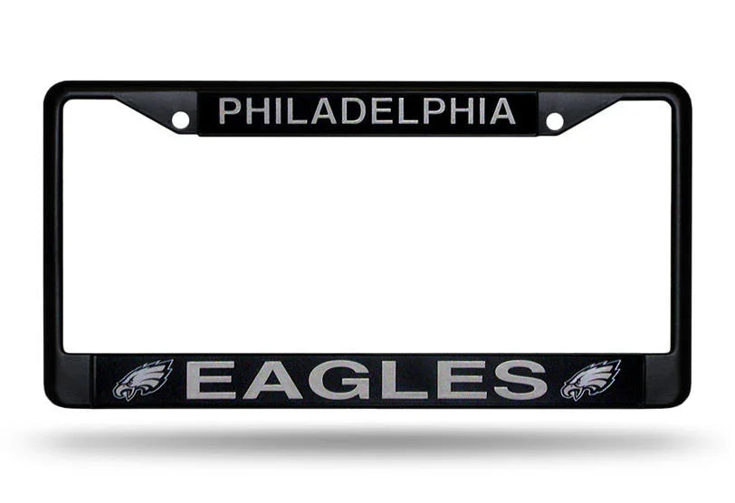 Philadelphia Eagles Black Chrome License Plate Frame - 757 Sports Collectibles