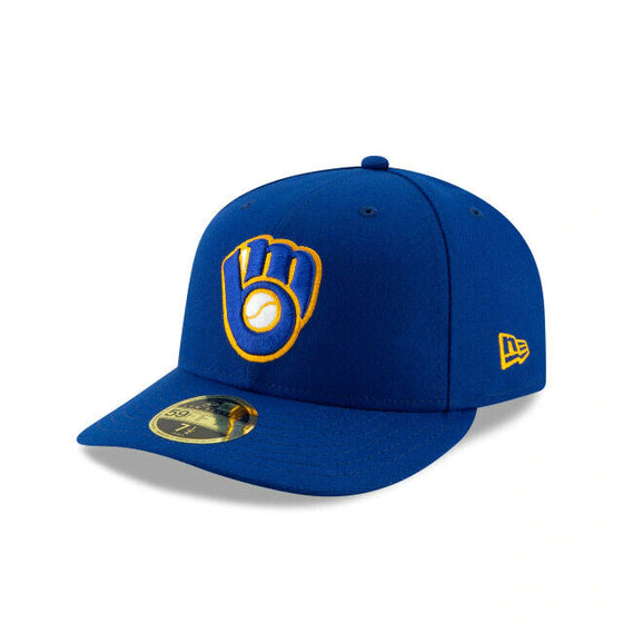 Milwaukee Brewers New Era On-Field Low Profile ALT 59FIFTY Fitted Hat-Royal Blue - 757 Sports Collectibles