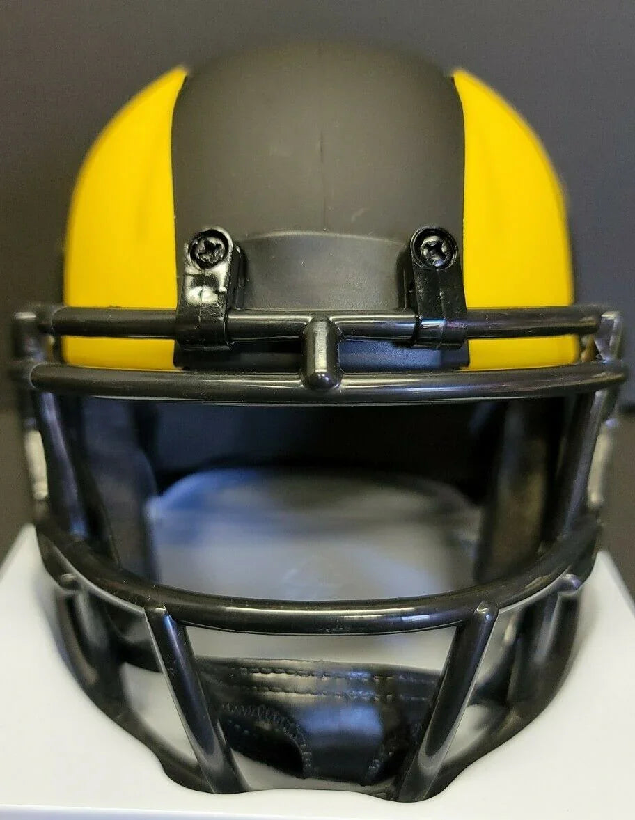 AARON DONALD Autographed LOS ANGELES RAMS Eclipse Speed Mini Helmet. JSA Witness - 757 Sports Collectibles