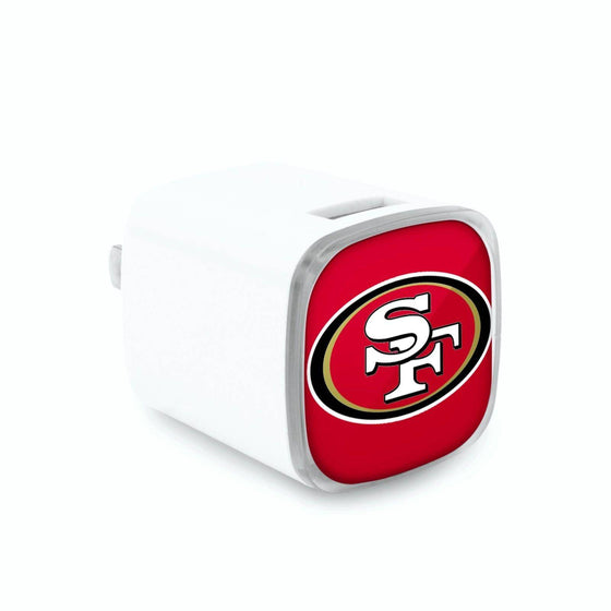 San Francisco 49ers Dual USB Wall Charger - 757 Sports Collectibles