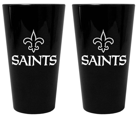 NFL New Orleans Saints Lusterware 16oz Pint Glass - 757 Sports Collectibles
