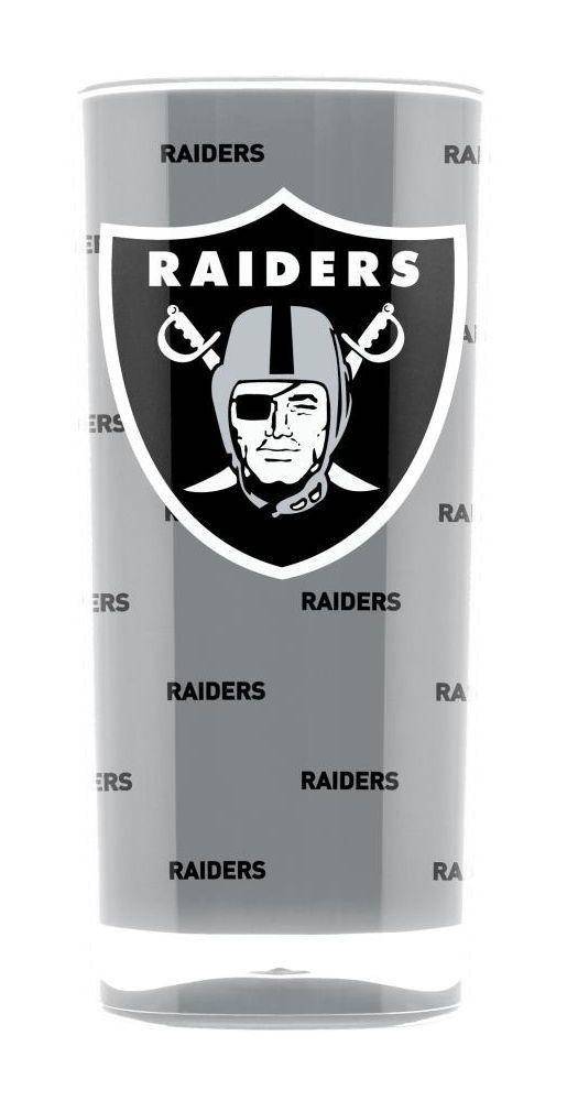 NFL Oakland Raiders 16oz Insulated Square Acrylic Tumbler - 757 Sports Collectibles