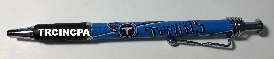 Officially Licensed NFL Ball Point Pen(4 pack) - Pick Your Team - FREE SHIPPING (Tennessee Titans)