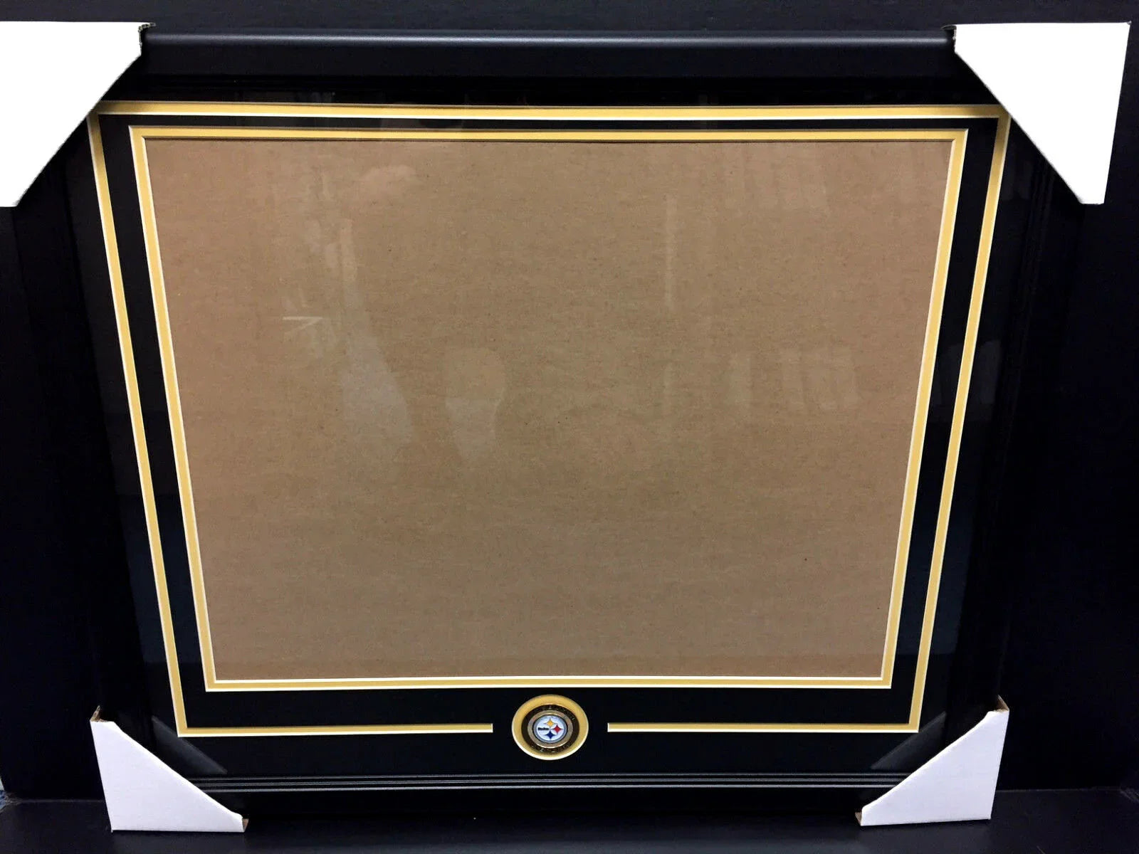 PITTSBURGH STEELERS Medallion Frame Kit 16x20 Photo Double Mat Horizontal - 757 Sports Collectibles
