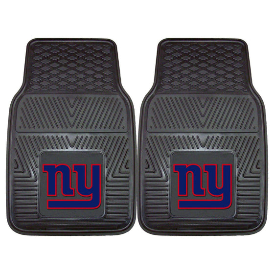NFL New York Giants Heavy Duty Vinyl Front Seat Car Mats - 757 Sports Collectibles