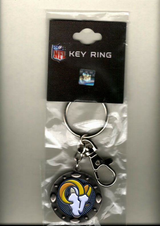 LOS ANGELES RAMS Metal Impact Keychain With Lobster Clasp - 757 Sports Collectibles