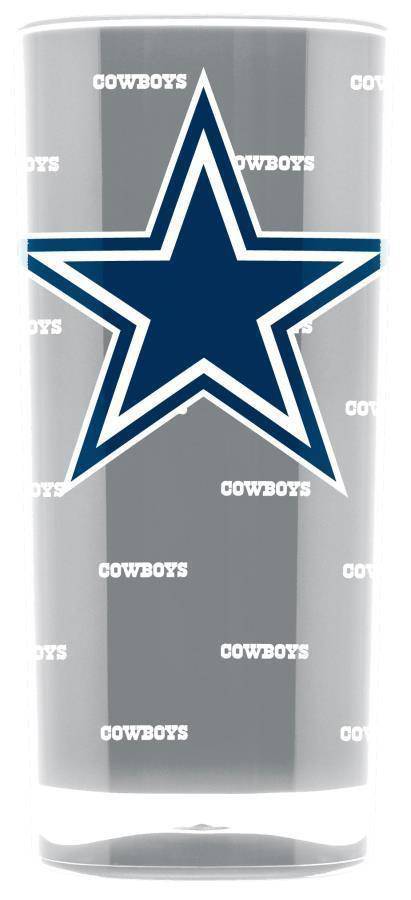 NFL Dallas Cowboys 16oz Insulated Square Acrylic Tumbler - 757 Sports Collectibles